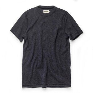 Taylor Stitch - The Heavy Bag Waffle Short Sleeve - M -40 Deep Ocean